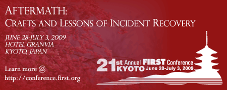 2008 FIRST Annual Conference in Japan - Register now
