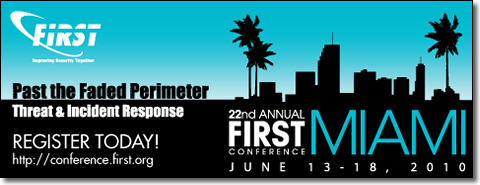 2010 FIRST Annual Conference in Miami - Register now